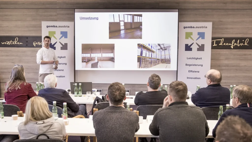 Gruppenpräsentation am Tag der ZukunftsmacherInnen - gemba.austria